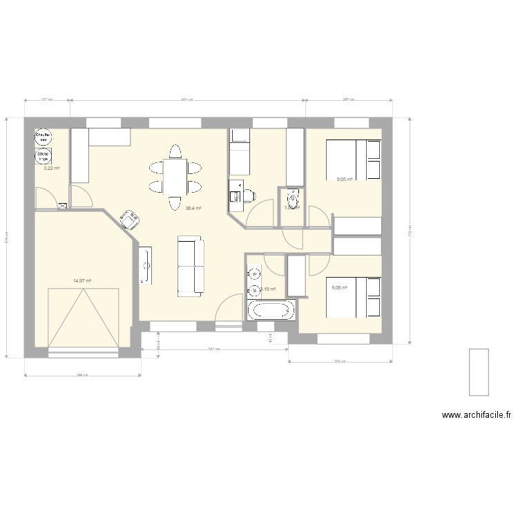 paul goudet. Plan de 0 pièce et 0 m2