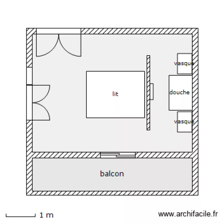 CHAMBRE 1. Plan de CHAMBRE 1. Plan de
