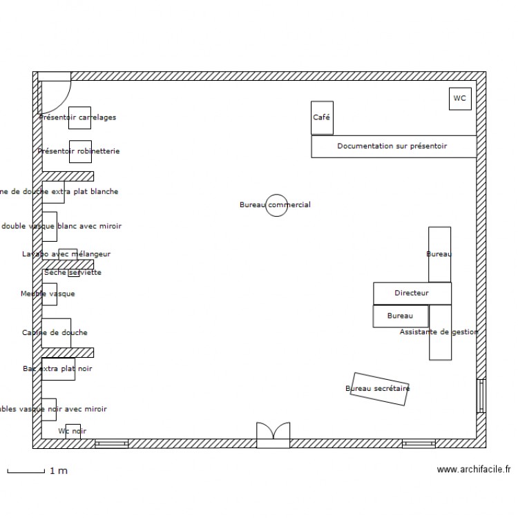 1ère possibilitée. Plan de 0 pièce et 0 m2