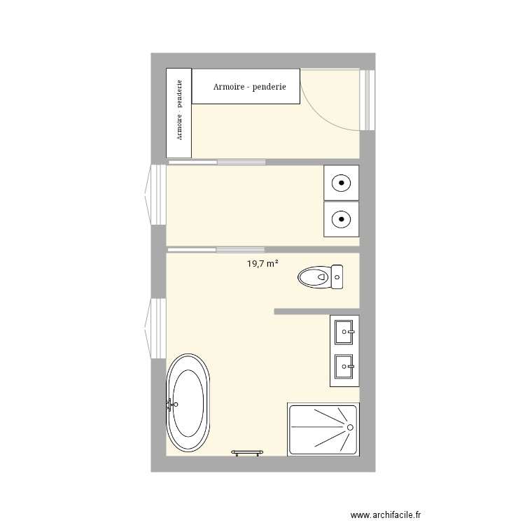 Plan v1 suite. Plan de 0 pièce et 0 m2