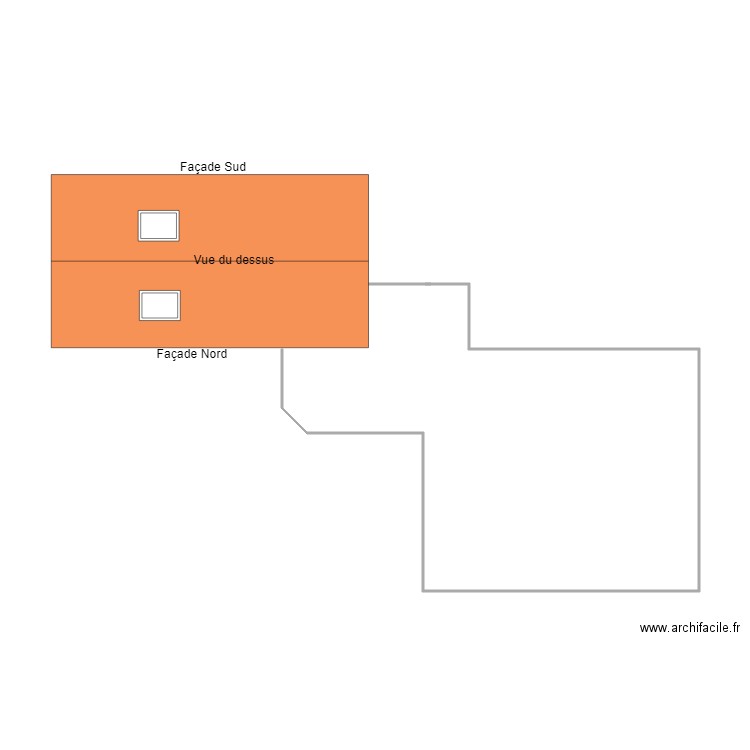 Vue dessus. Plan de 0 pièce et 0 m2