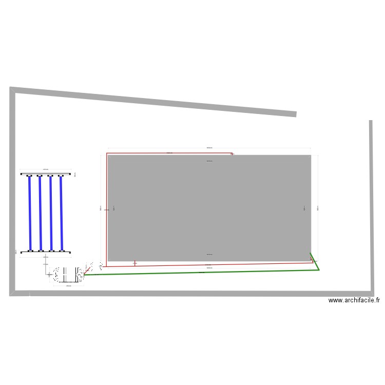 fosse. Plan de 1 pièce et 132 m2