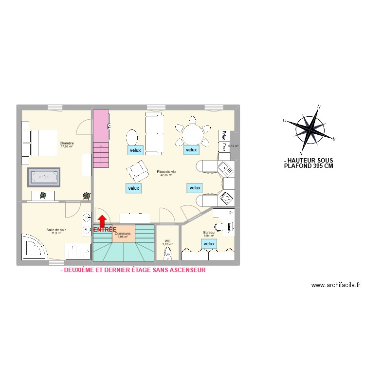 Larcher. Plan de 0 pièce et 0 m2