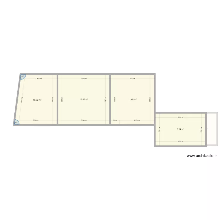 appartement romans duplex. Plan de 