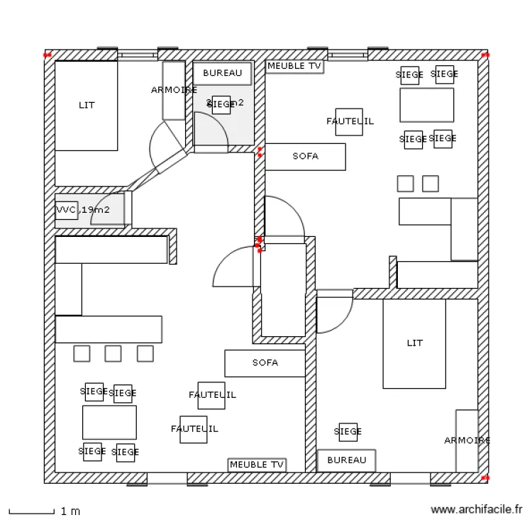 ETAGE. Plan de 