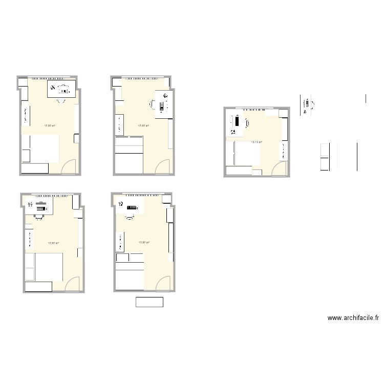 Chambre. Plan de 0 pièce et 0 m2