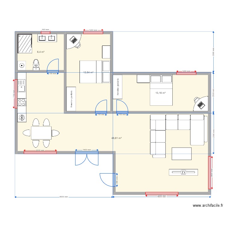 90-1 новый. Plan de 0 pièce et 0 m2