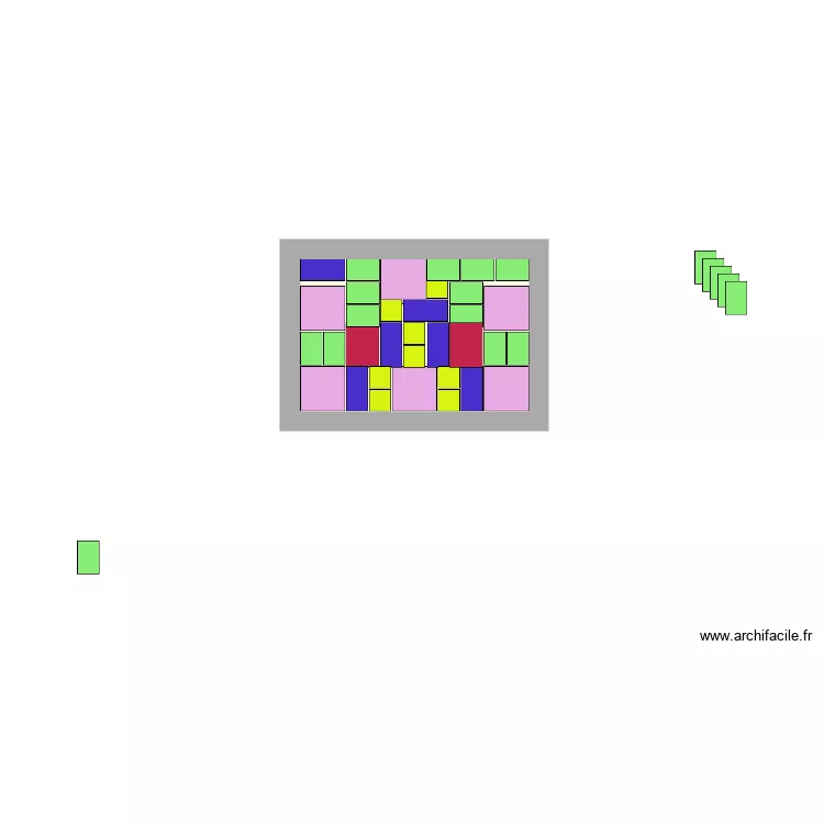 terrasse bbq. Plan de 