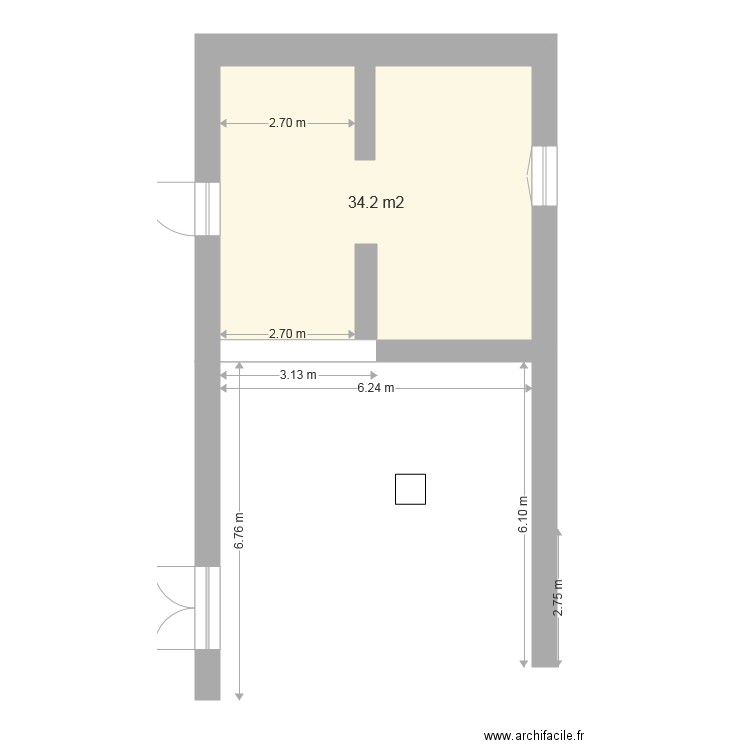 grange existant sans prises. Plan de 0 pièce et 0 m2