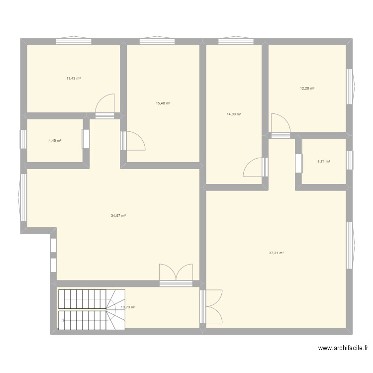 2eme étage. Plan de 0 pièce et 0 m2