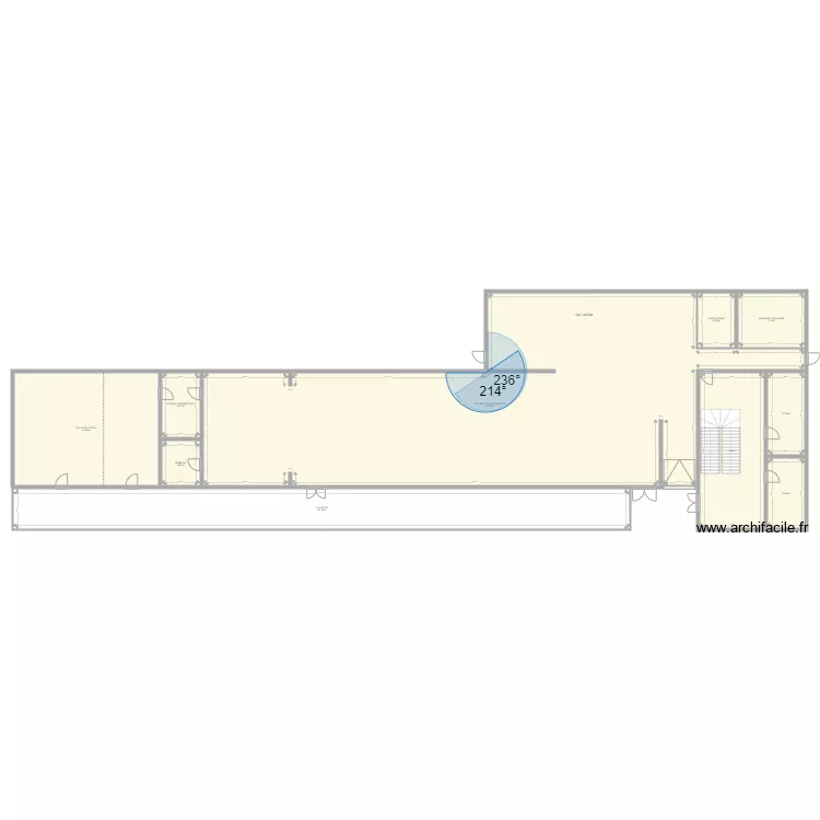 AFPA Pau B&acirc;timent 5 RDC. Plan de 