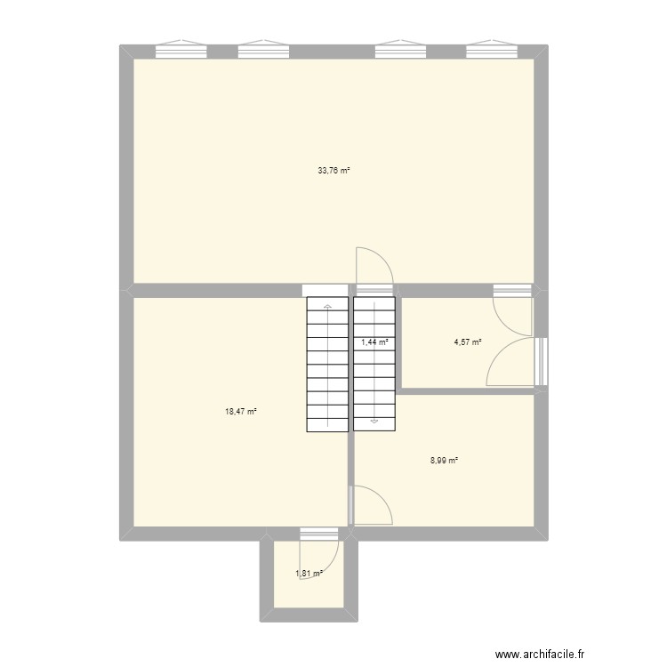 Maison Ben. Plan de 6 pièces et 69 m2