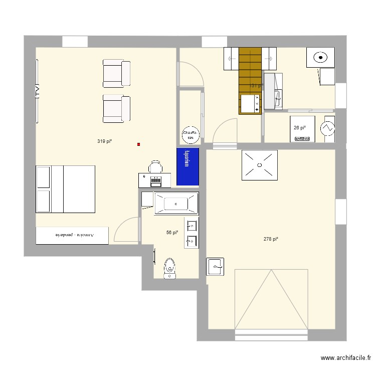 Sous sol 01. Plan de 0 pièce et 0 m2