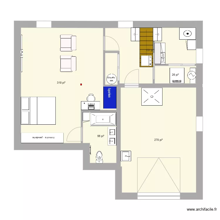 Sous sol 01. Plan de 