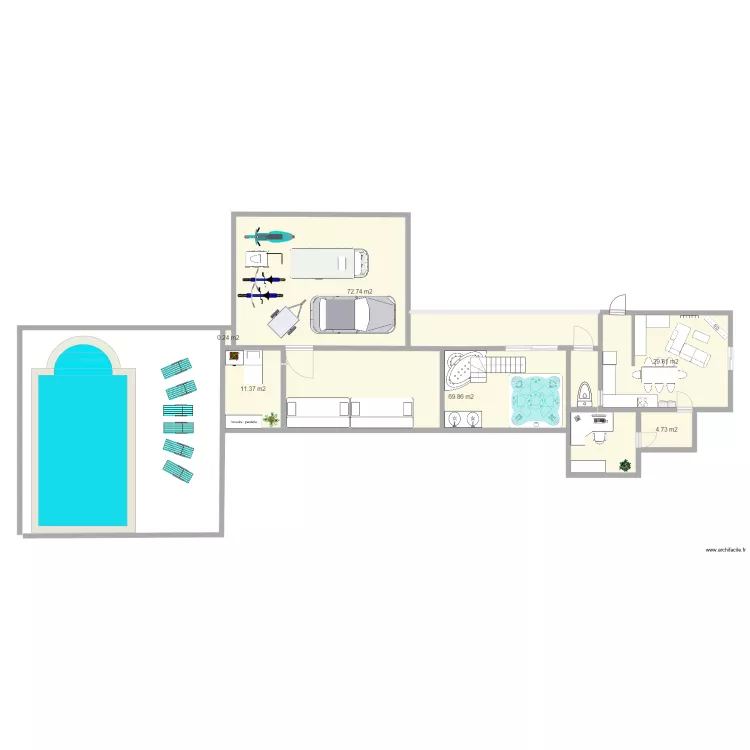 MAISON DE NOS RËVE MAXENCE ET CLEMENT. Plan de MAISON DE NOS RËVE MAXENCE ET CLEMENT. Plan de