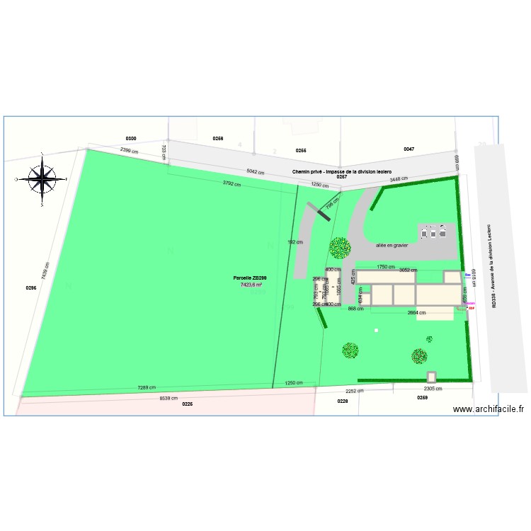 essai modif portail. Plan de 9 pièces et 320 m2