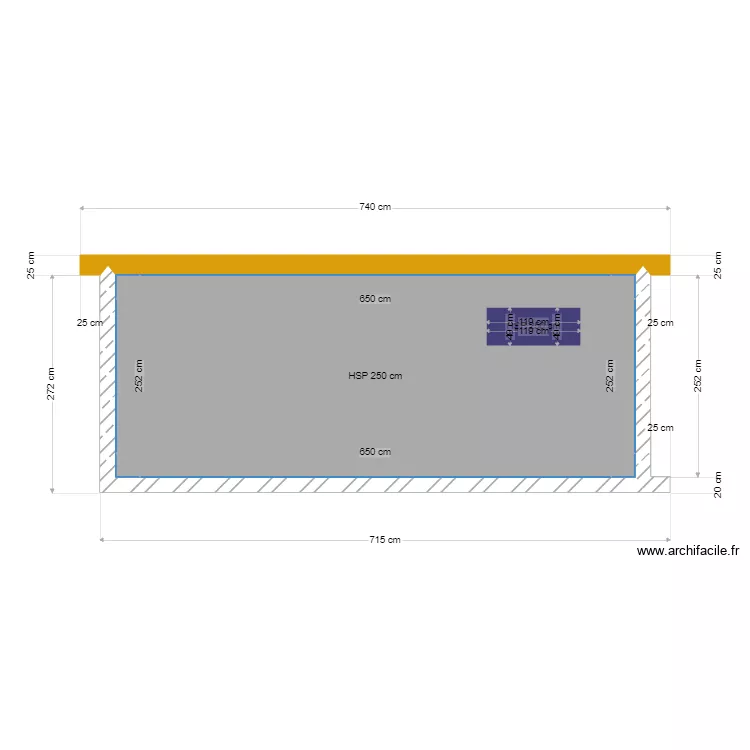 priolo garage fa&ccedil;ade arri&egrave;re. Plan de 