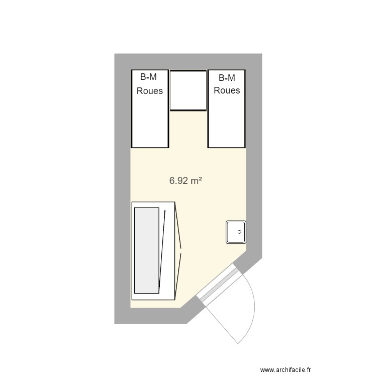 Cuisine service Stembert . Plan de 0 pièce et 0 m2