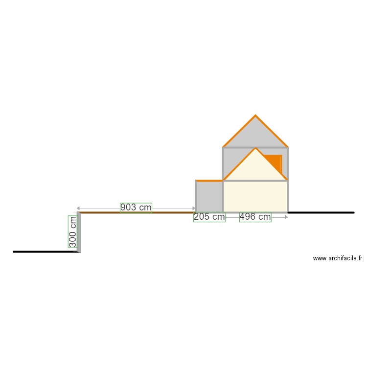 plan de coupe d origine. Plan de 0 pièce et 0 m2