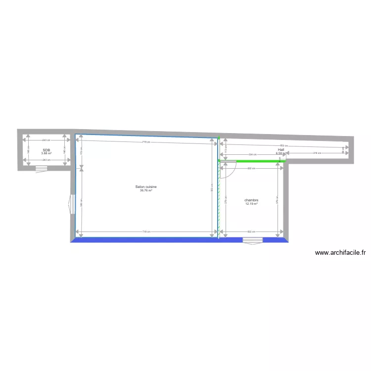 Appartement 7. Plan de 