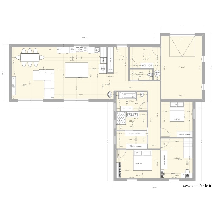 Maison L 120. Plan de 0 pièce et 0 m2
