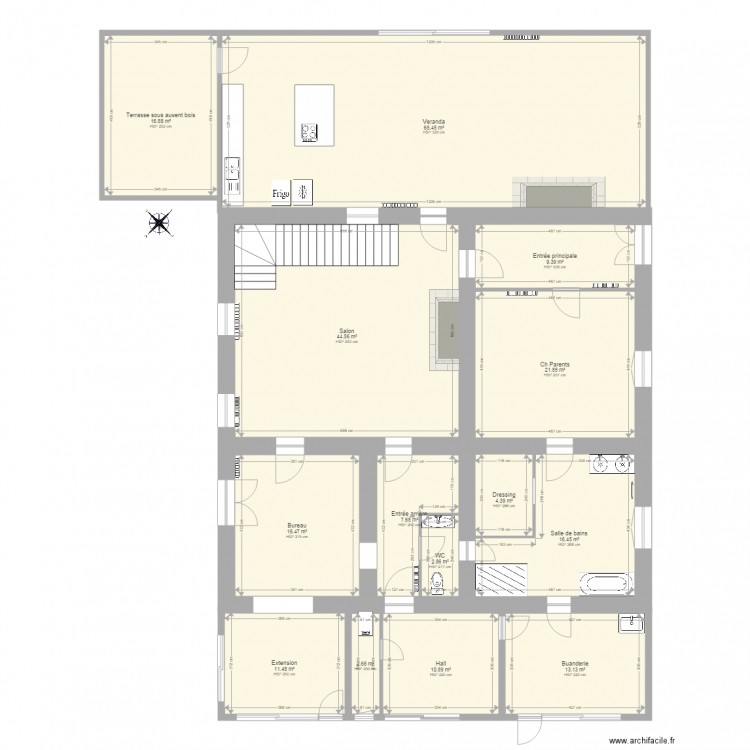 Plan de projet rdc. Plan de 0 pièce et 0 m2