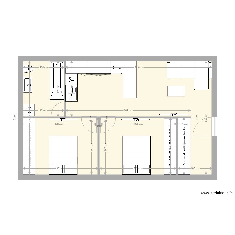 Kucica sprat v2. Plan de 0 pièce et 0 m2