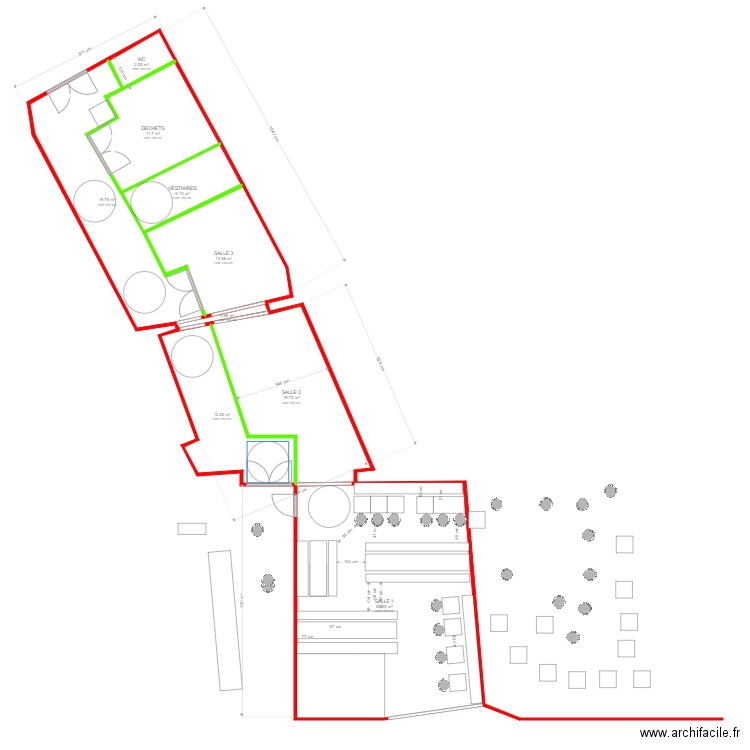 CLERMONT COQUE SALLE 8. Plan de 0 pièce et 0 m2