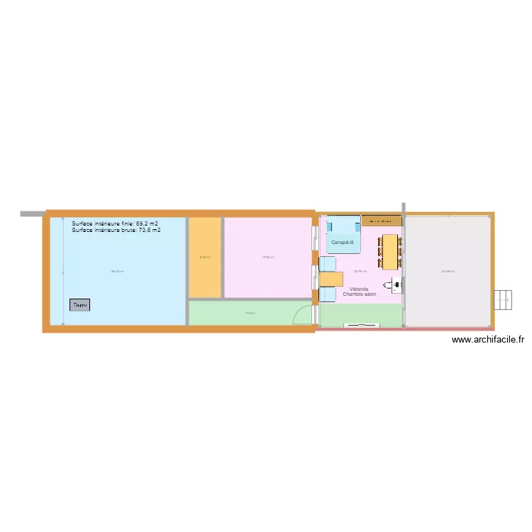 C&ocirc;tes mesur&eacute;esB. Plan de 