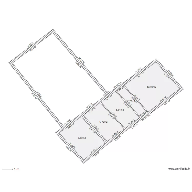 plan mat en v av ga. Plan de 