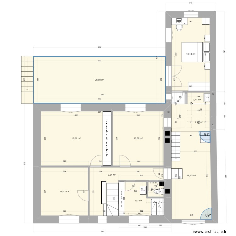 Projet_RDF_Etage_002. Plan de 0 pièce et 0 m2