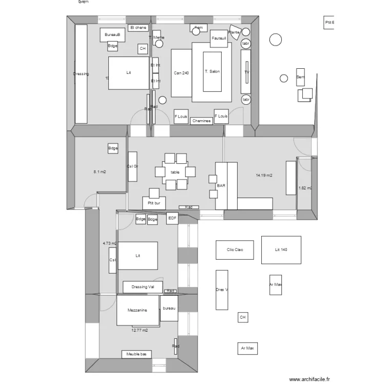 Notre appart 6 126. Plan de Notre appart 6 126. Plan de