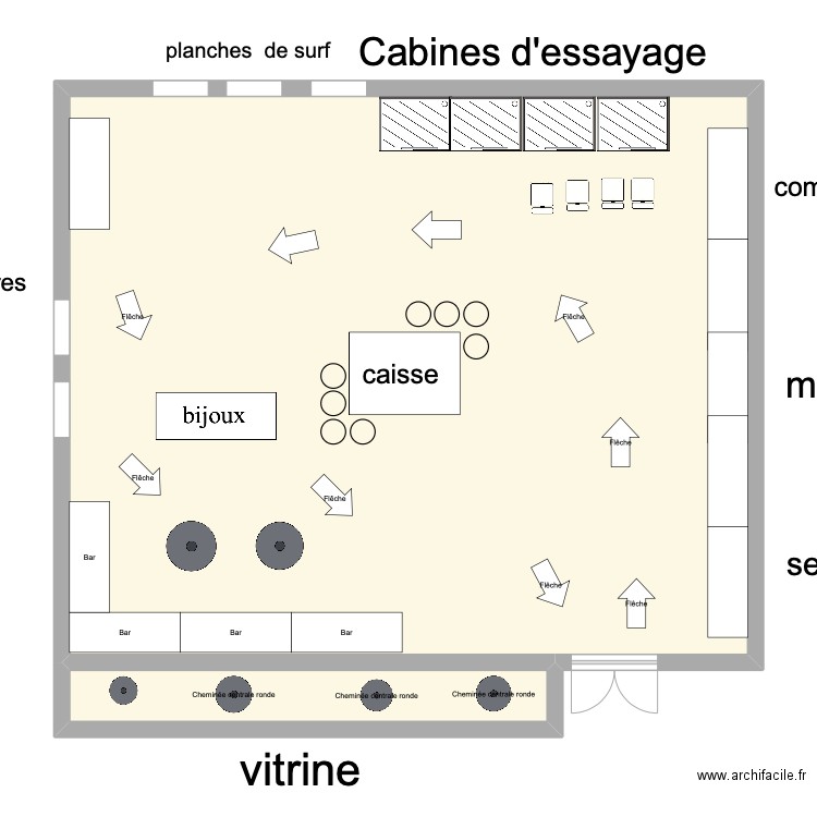 plan avec aubin ma vie . Plan de 2 pièces et 106 m2