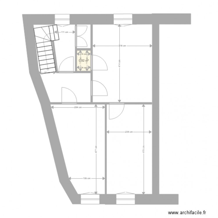 librat nouvelle partie  étage etat futur. Plan de 0 pièce et 0 m2