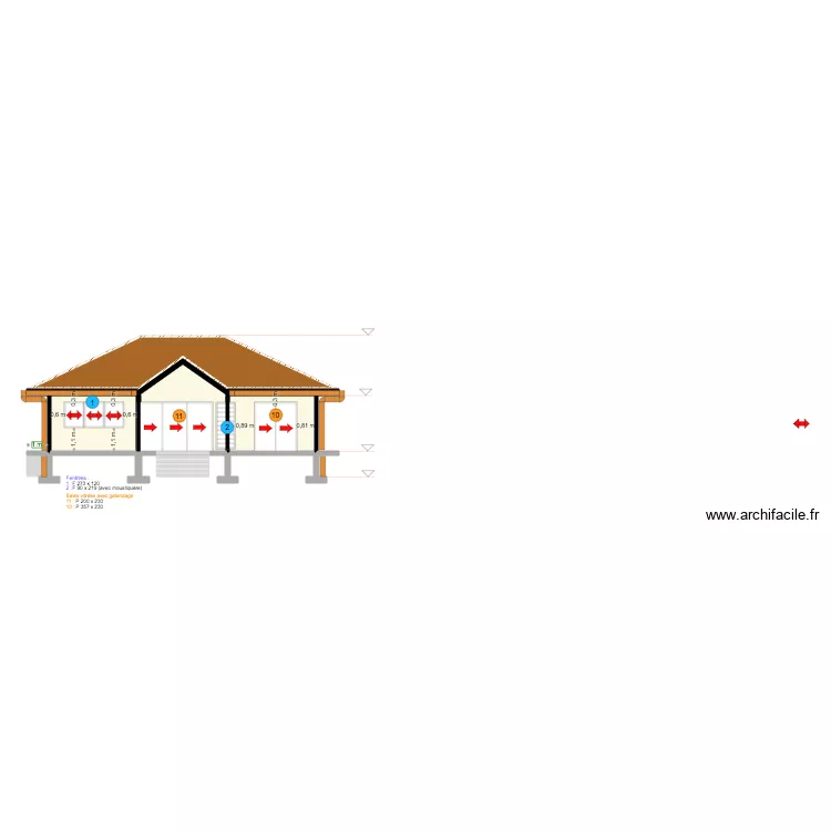 Facade Avant Aluminum . Plan de 