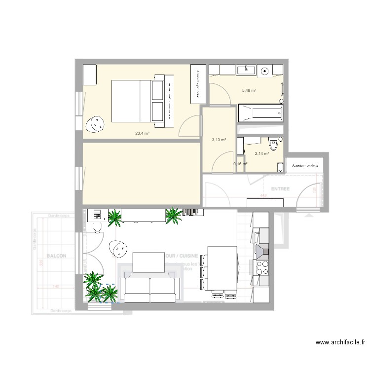 CachCach 2. Plan de 0 pièce et 0 m2