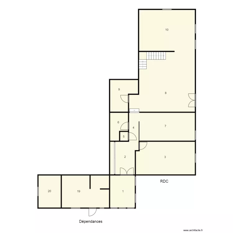 174226 DURET. Plan de 