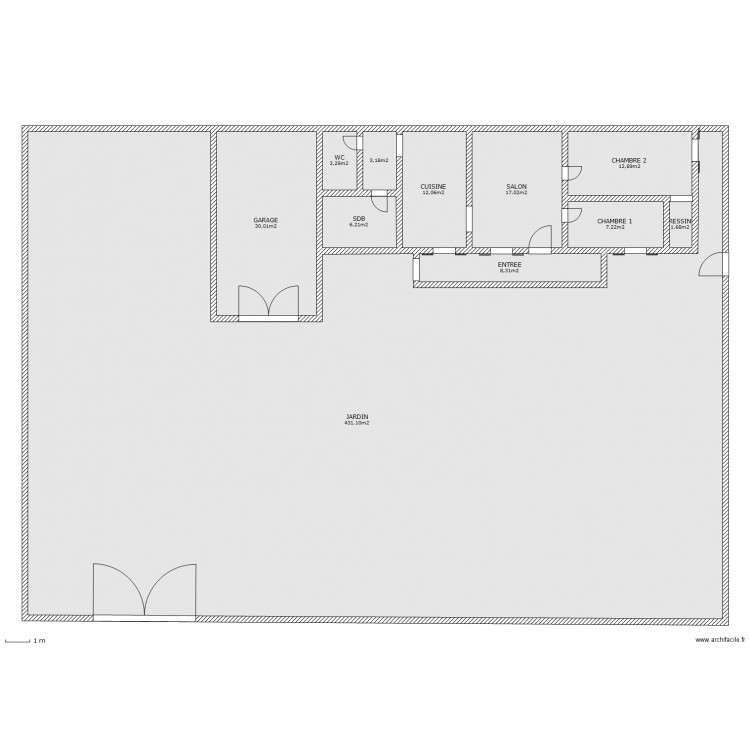 maison cerons. Plan de 0 pièce et 0 m2