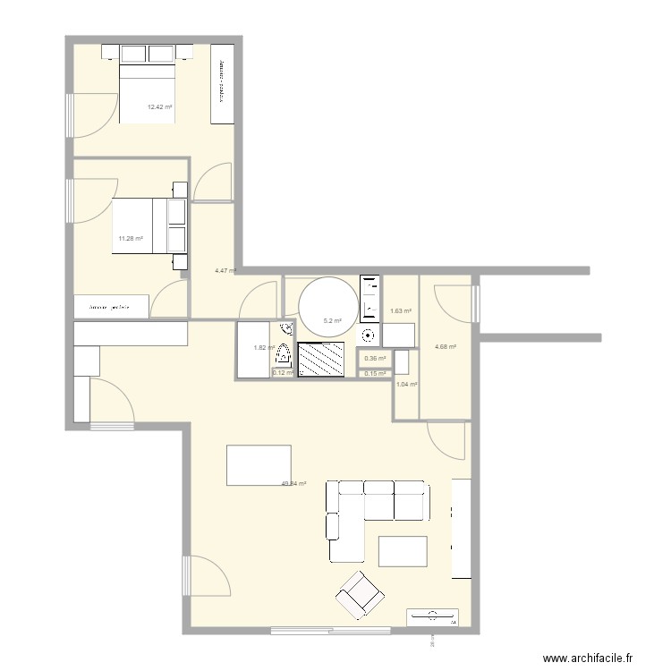 LIGNE BLEUE 5 . Plan de 0 pièce et 0 m2