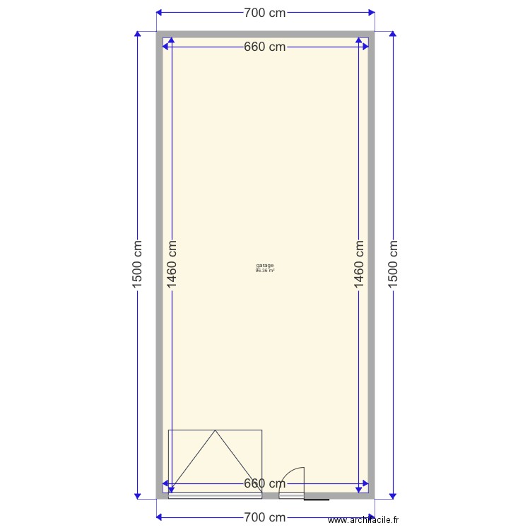 vue en plan permis. Plan de 0 pièce et 0 m2