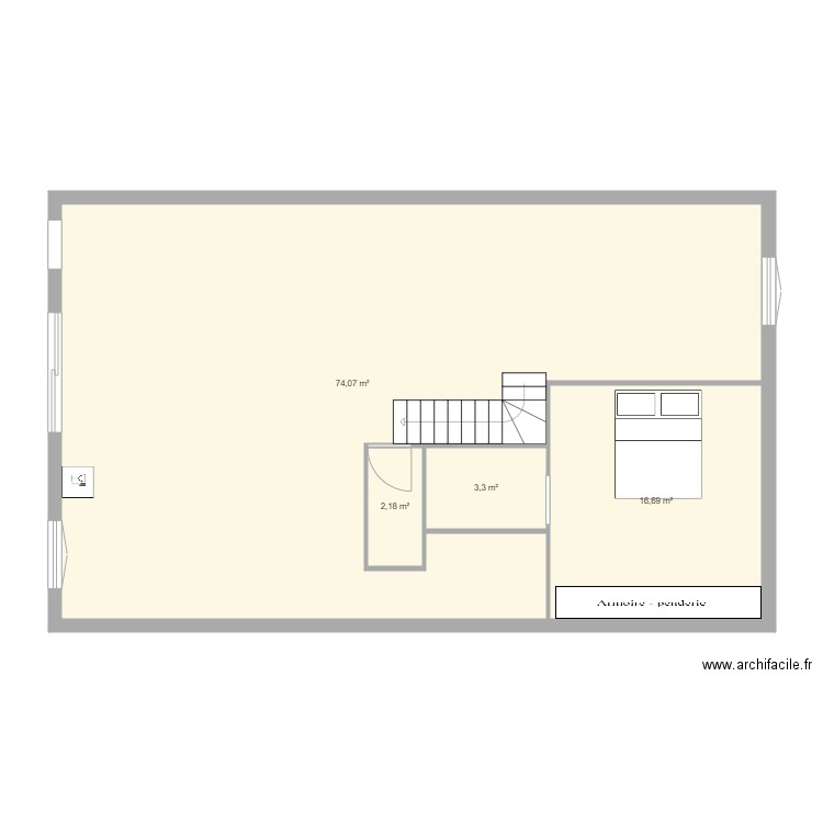 plan appart st andré. Plan de 4 pièces et 96 m2