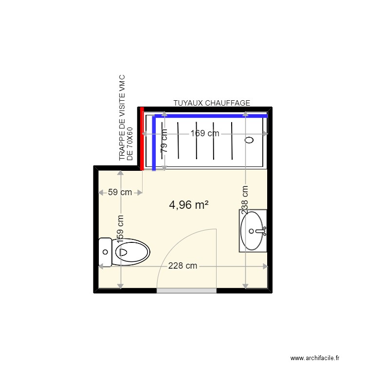 DUFETREL DANIEL . Plan de 1 pièce et 5 m2