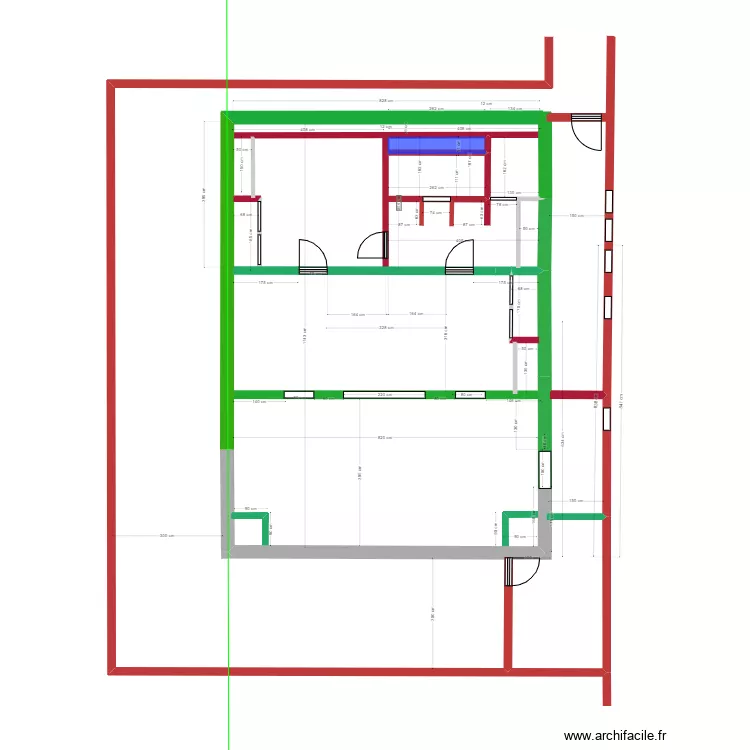 Modification 1er Maison existante murs 8. Plan de 