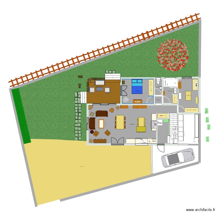maison Bernica 4 avec jardin. Plan de 0 pièce et 0 m2