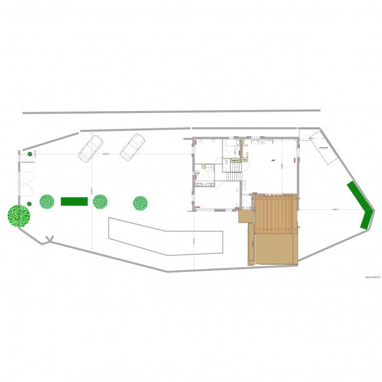 base terrein anne. Plan de 0 pièce et 0 m2