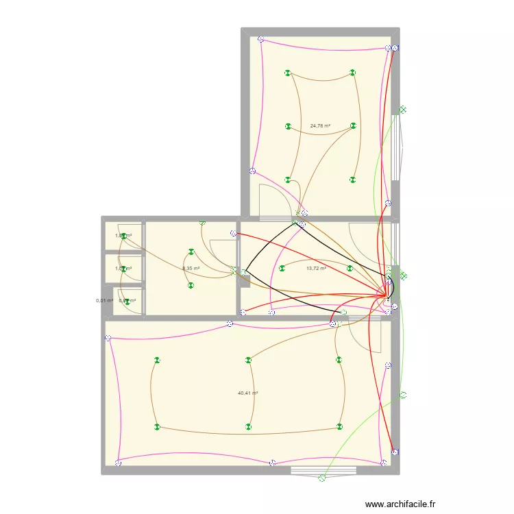 المدرسة القرآنية electricite. Plan de 