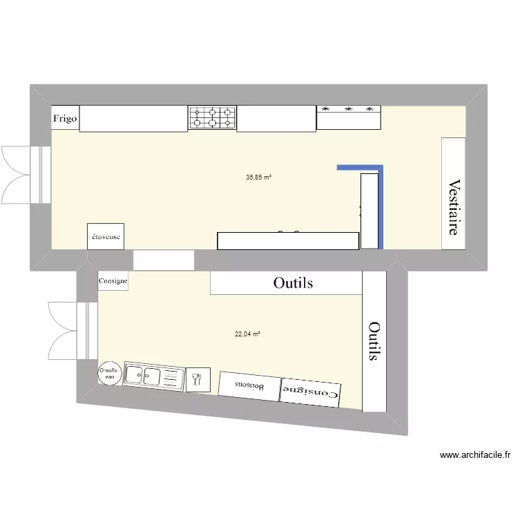 LOCAL BENEVOLES. Plan de 