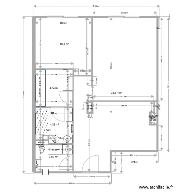 Hotel des postes Archi 3. Plan de 0 pièce et 0 m2