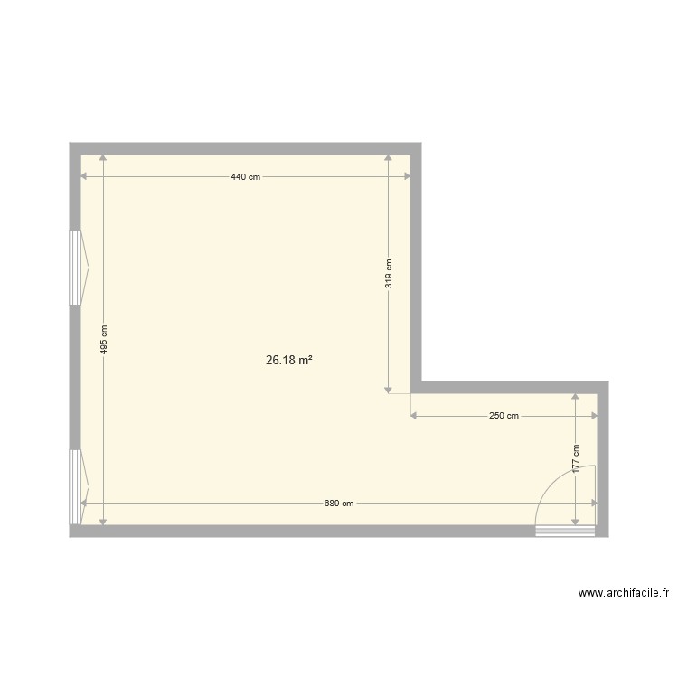 Studio boule rouge V0 dimensions. Plan de 0 pièce et 0 m2