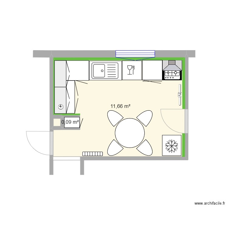 Cuisine IPA 2. Plan de 0 pièce et 0 m2